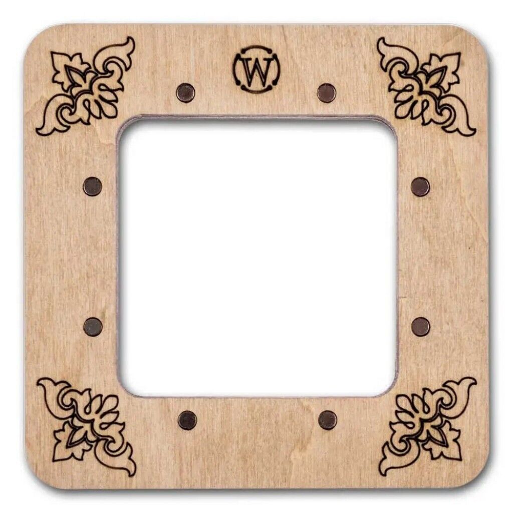 Wooden embroidery frame on magnets Magnetic embroidery frame 6x6cm 2.4"x2.4"