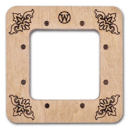 Wooden embroidery frame on magnets Magnetic embroidery frame 6x6cm 2.4"x2.4"