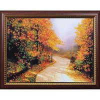 Bead Embroidery Kit Autumn Fall Bead needlepoint Bead stitching Beadwork DIY