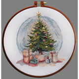 Counted Cross Stitch Kit Christmas tree DIY Unprinted canvas