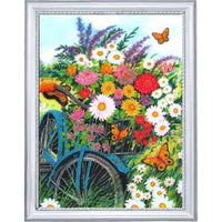 Bead Embroidery Kit Summer Flowers Beaded needlepoint Bead stitching Beadwork