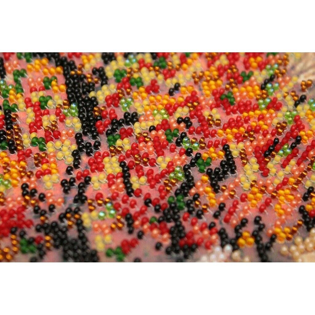 Bead Embroidery Kit Autumn city Beaded stitching Bead needlepoint Beadwork DIY