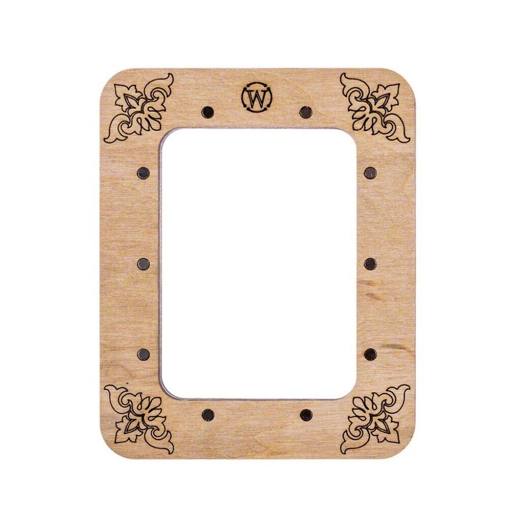 Wooden embroidery frame on magnets Magnetic embroidery frame 10.5x13cm 4.2"x5.2"