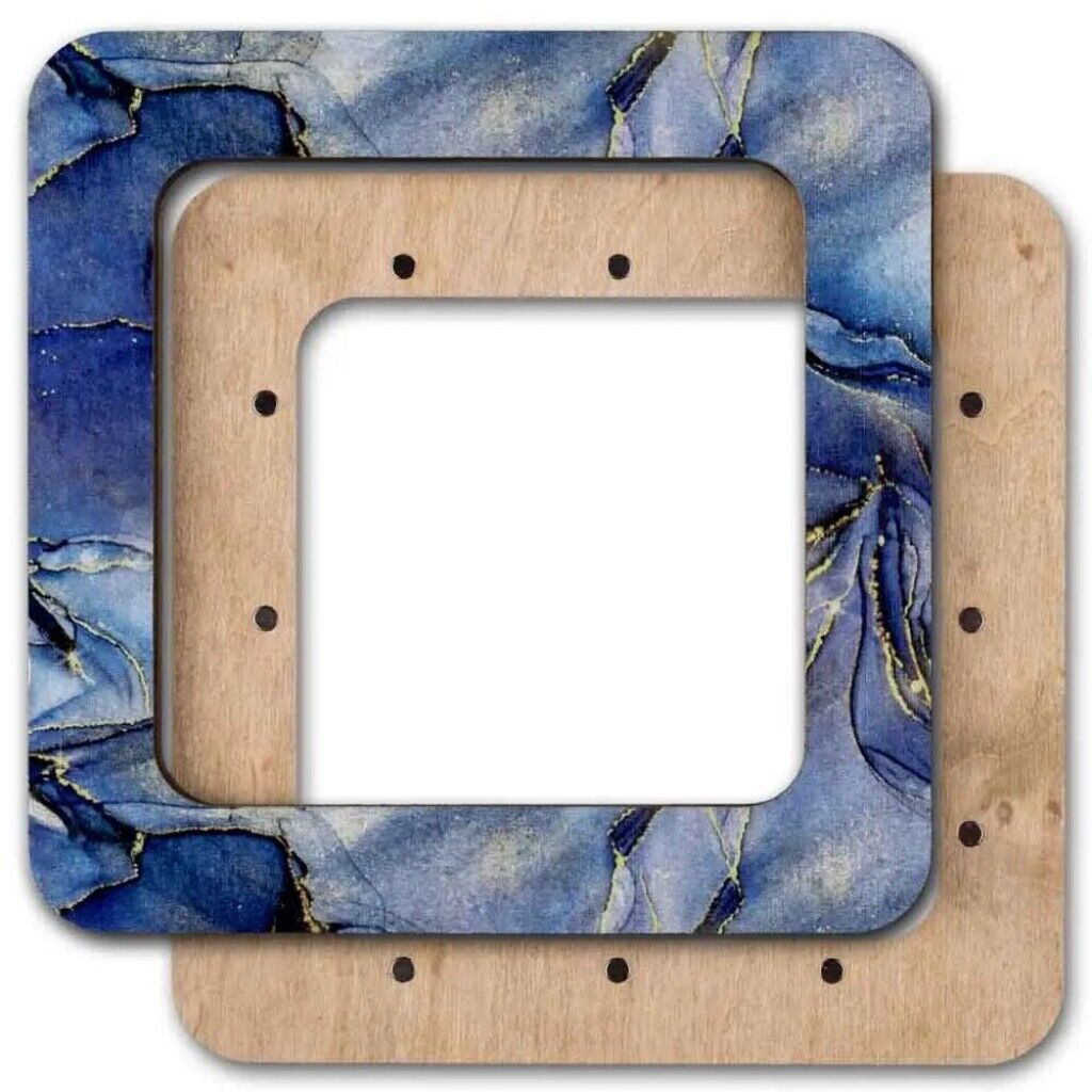 Wooden embroidery frame on magnets Magnetic embroidery frame 10x10cm 4"x4"