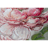 Counted Cross Stitch Kit Peony flower DIY Unprinted canvas