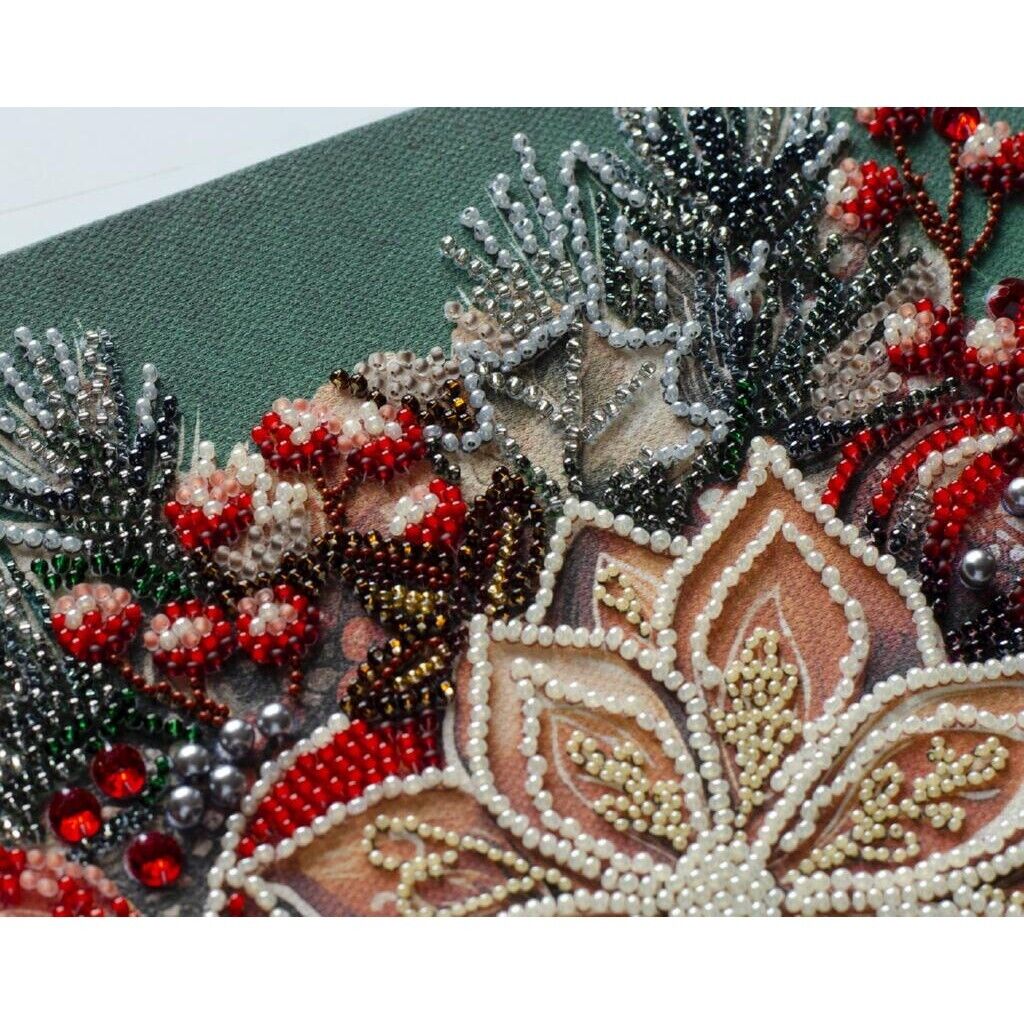 Bead Embroidery Kit Taste of Christmas Bead stitching Bead needlepoint DIY