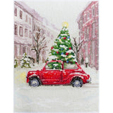 Counted Cross Stitch Kit Christmas tree DIY Unprinted canvas