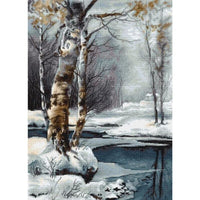 Gobelin kit Tapestry embroidery Kit Winter Luca-S DIY Unprinted canvas