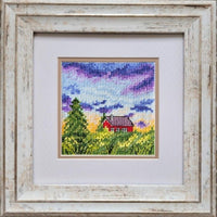 Counted Cross Stitch Kit Summer DIY Unprinted canvas