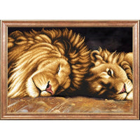 Bead Embroidery Kit Lion Bead needlepoint Bead stitching Beadwork DIY