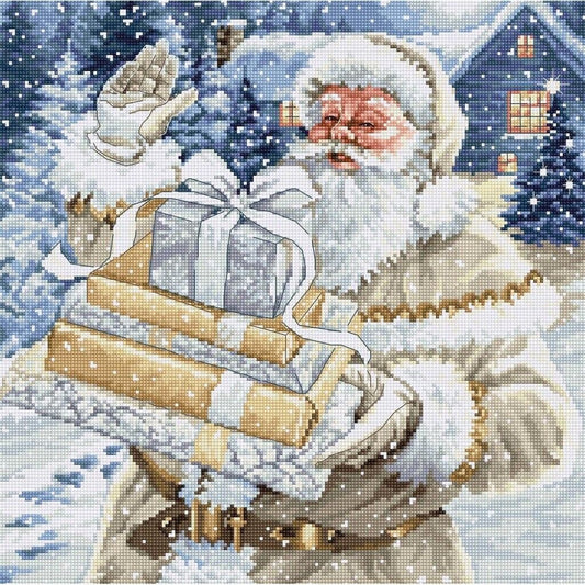 Counted Cross Stitch Kit Santa Luca-S DIY Unprinted canvas