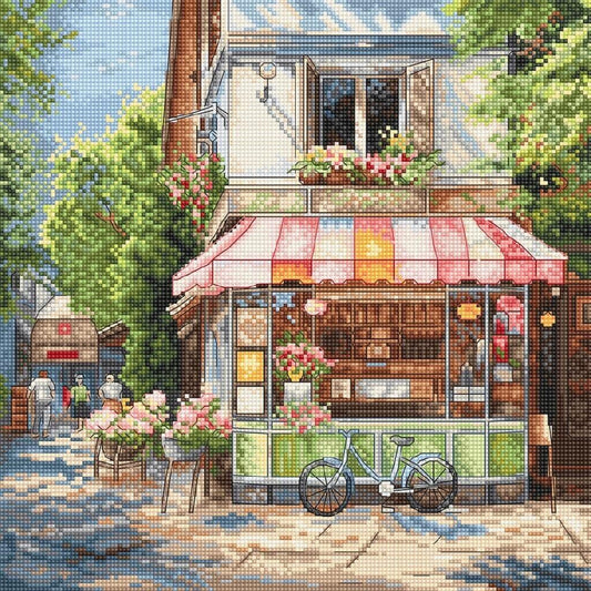 Counted Cross Stitch Kit Store by the house DIY Unprinted canvas