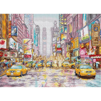 Counted Cross Stitch Kit New York Times Square DIY Unprinted canvas