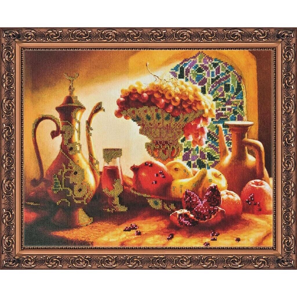 Bead Embroidery Kit Still life Beaded stitching Beadwork Bead needlepoint DIY