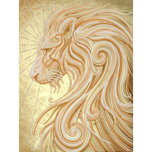 Bead Embroidery Kit Lion Bead needlepoint Bead stitching Beadwork DIY