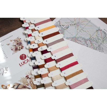Counted Cross Stitch Kit Autumn birds Luca-S DIY Unprinted canvas