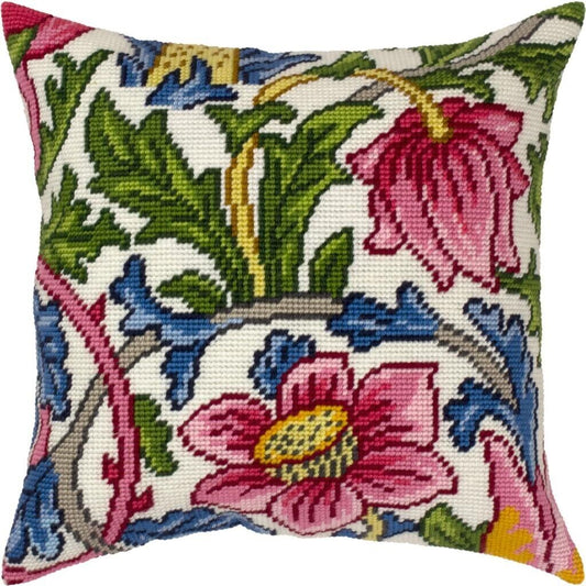 Tapestry Pillow Cover DIY kit "Roses" Needlepoint kit Printed canvas