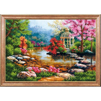 Bead Embroidery Kit On the lake Bead needlepoint Bead stitching Beadwork DIY