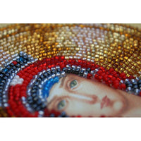 Bead Embroidery Kit Icon Virgin Mary Mother of God Beaded stitching DIY