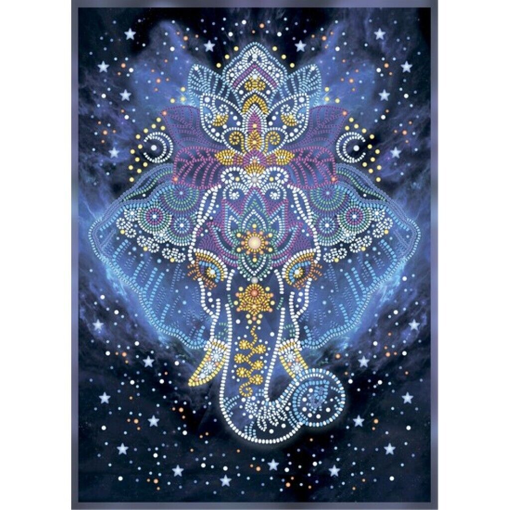 Bead Embroidery Kit Sacred elephant Bead needlepoint Bead stitching Beadwork DIY