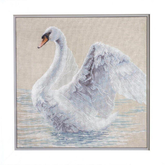 Counted Cross Stitch Kit Swan DIY Unprinted canvas