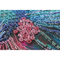 Bead Embroidery Kit Bright fish DIY Beadwork Beading Needlepoint kit