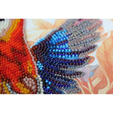 Bead Embroidery Kit A colorful bird Bead needlepoint Beading Beadwork DIY