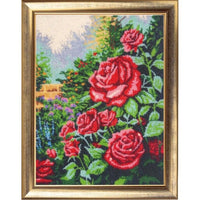 Full Bead Embroidery Kit Roses Flowers Bead needlepoint Bead stitching Beadwork