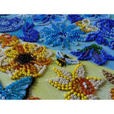 Bead Embroidery Kit Ukraine Flowers Bead stitching Beadwork Bead needlepoint DIY