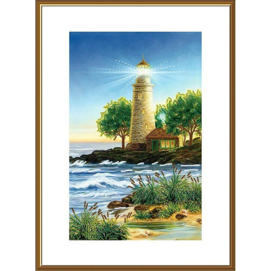 Bead Embroidery Kit Lighthouse DIY Bead needlepoint Beadwork