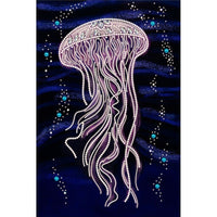 Bead Embroidery Kit Jellyfish Bead needlepoint Bead stitching Beadwork DIY