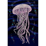 Bead Embroidery Kit Jellyfish Bead needlepoint Bead stitching Beadwork DIY