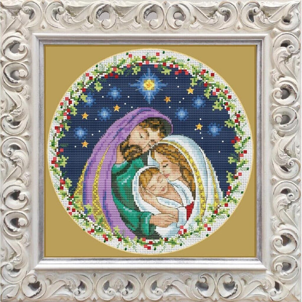 Counted Cross Stitch Kit Christmas DIY Unprinted canvas