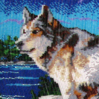 Bead embroidery kit Wolves DIY