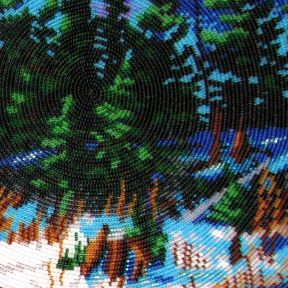 Bead embroidery kit Wolves DIY
