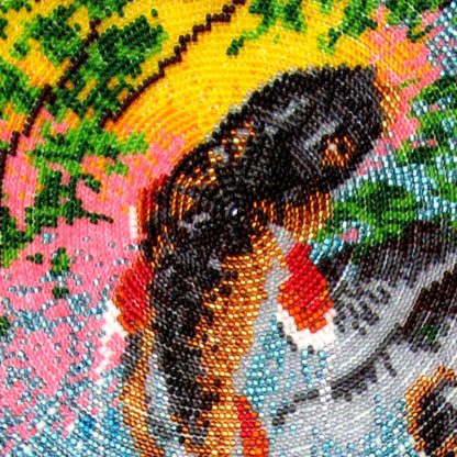 Bead embroidery kit Gold fish DIY
