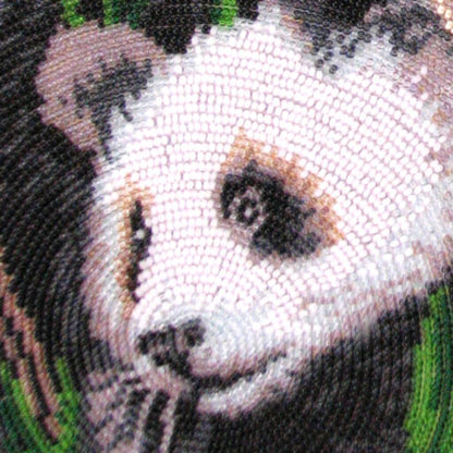 Bead embroidery kit Pandas DIY