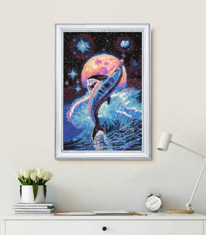 Bead embroidery kit Dolphin DIY