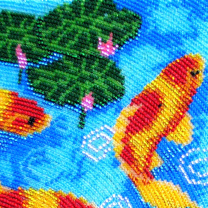 Bead embroidery kit Nine carps DIY