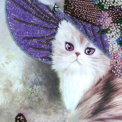Bead embroidery kit Cat DIY
