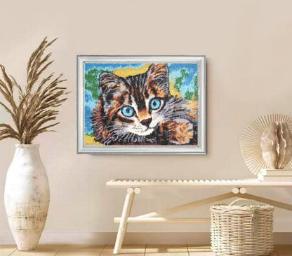 Full Bead embroidery kit Cat DIY