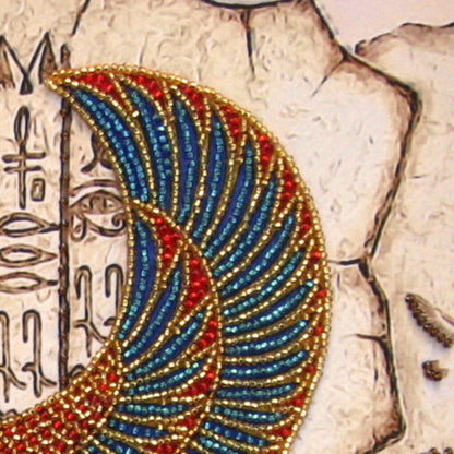 Bead embroidery kit Egyptian cat DIY