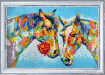 Full Bead embroidery kit Horses DIY