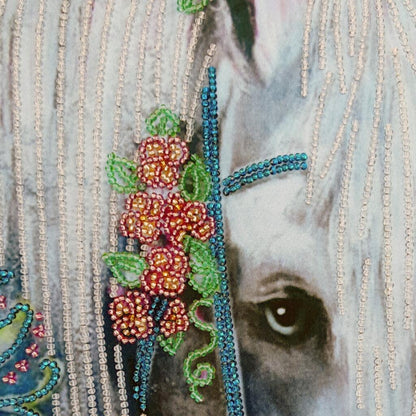 Bead embroidery kit Horse DIY