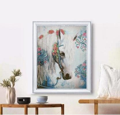 Bead embroidery kit Horse DIY