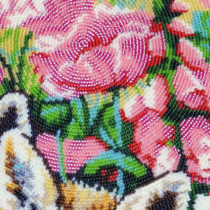 Bead embroidery kit Fox DIY