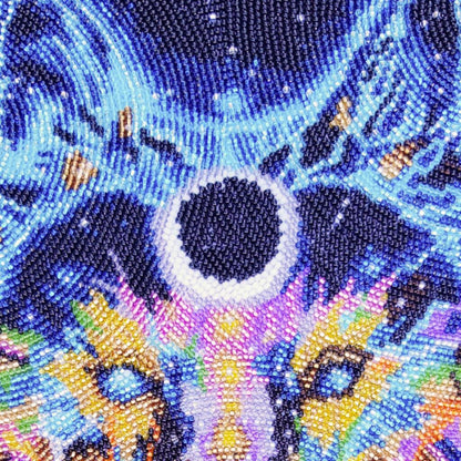 Bead embroidery kit Wolf DIY