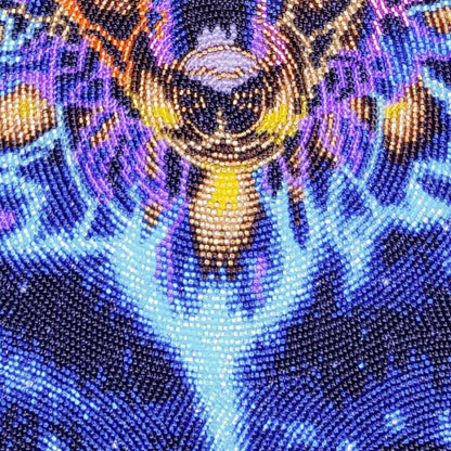 Bead embroidery kit Wolf DIY