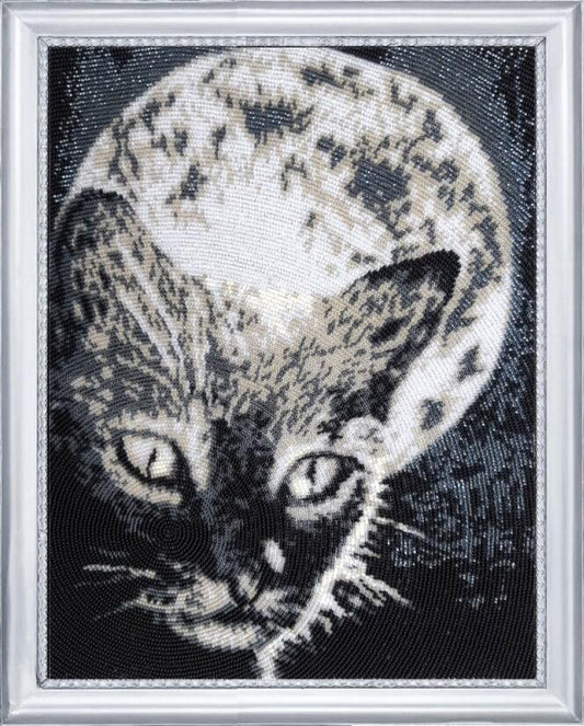 Full Bead embroidery kit Cat DIY