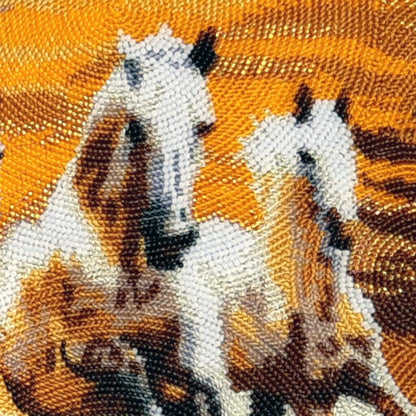 Bead embroidery kit Horses DIY